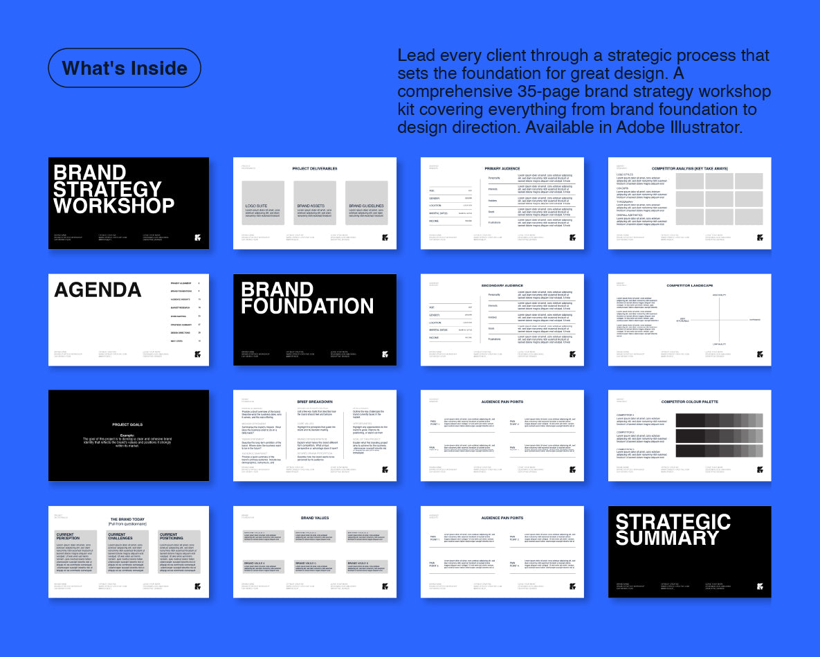 Brand Strategy Workshop Kit