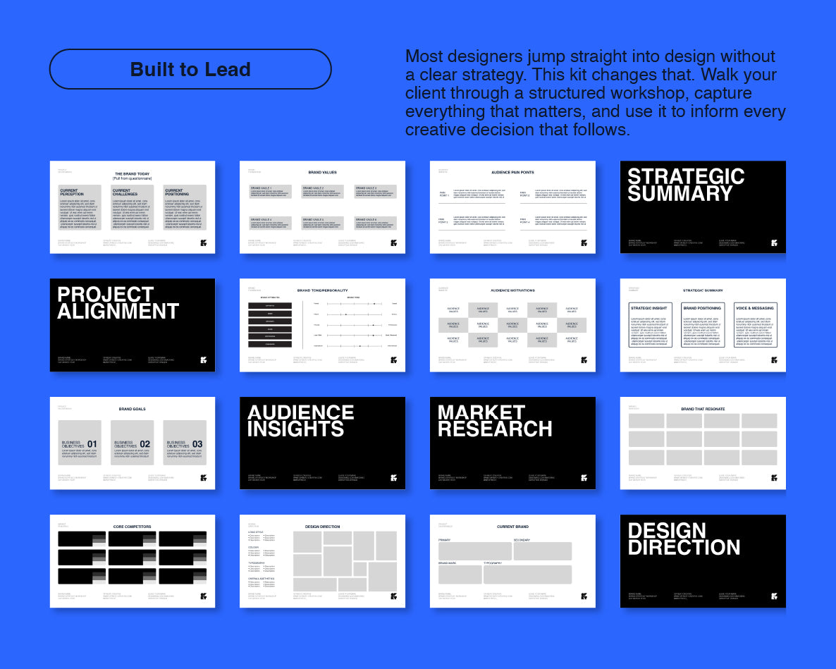 Brand Strategy Workshop Kit