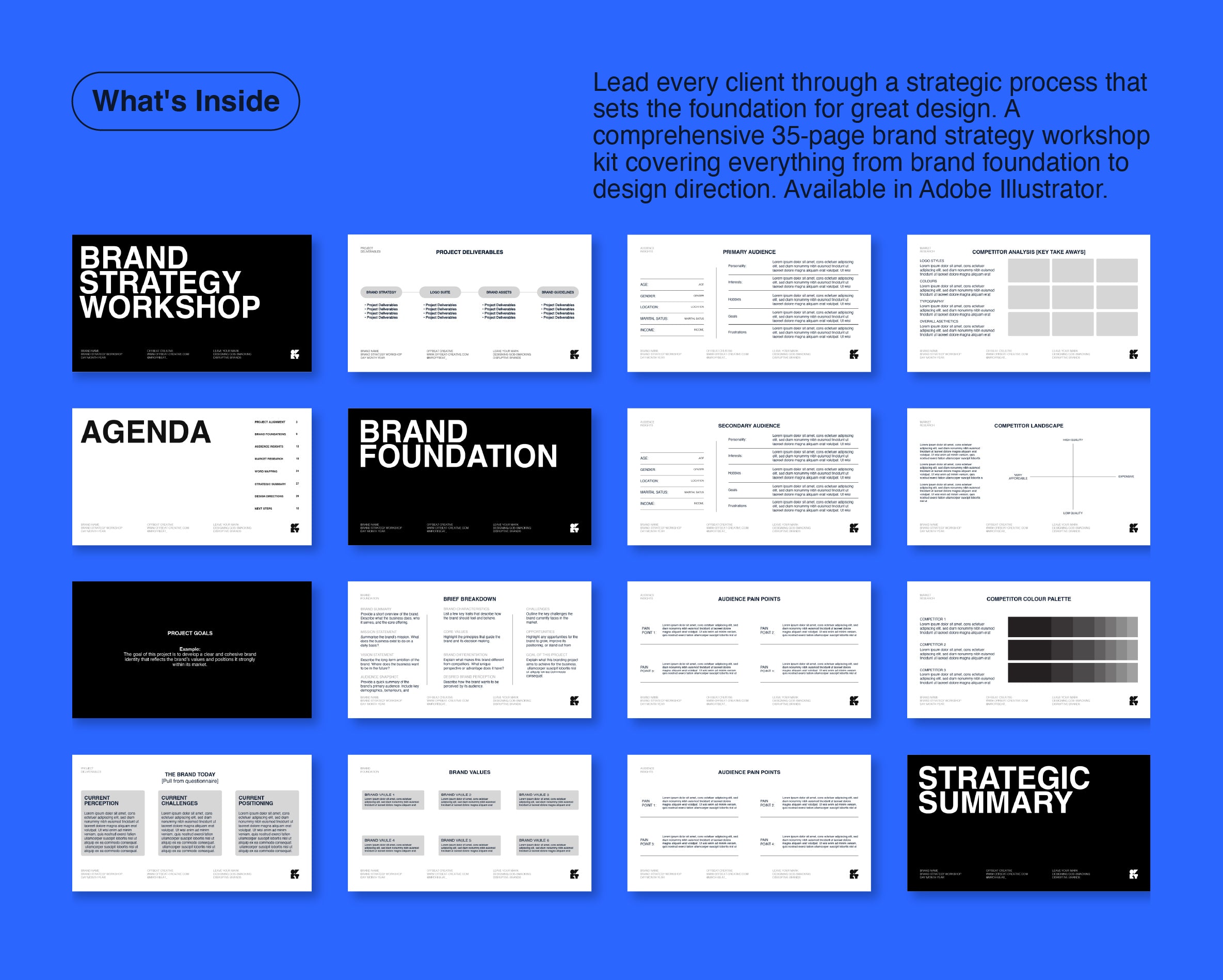 Brand Strategy Workshop Kit