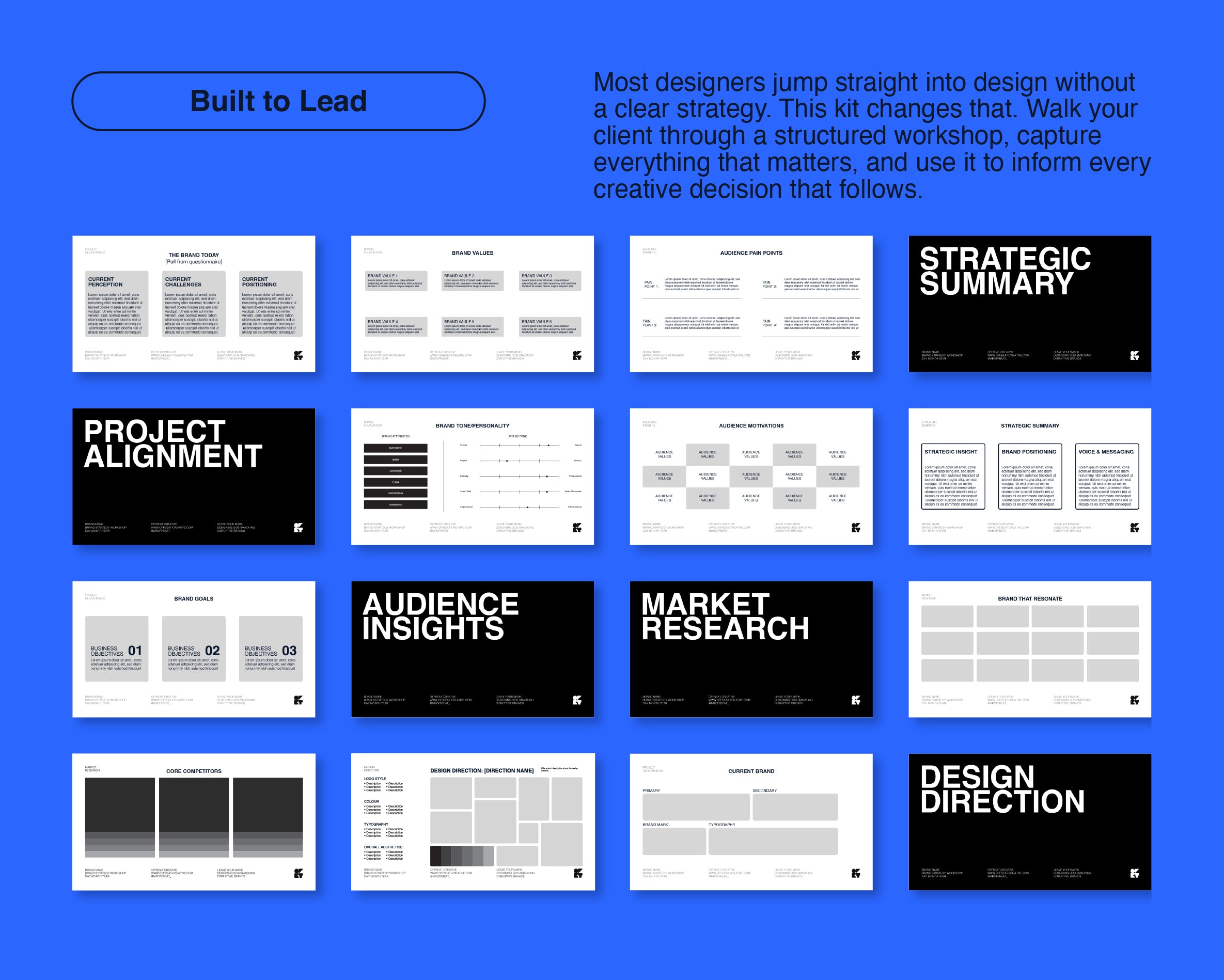 Brand Strategy Workshop Kit